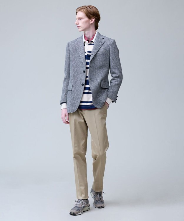 J.PRESS MEN 【定番】LOVAT LAVEROCK TWEED ヘリンボンツイードジャケット グレー系1