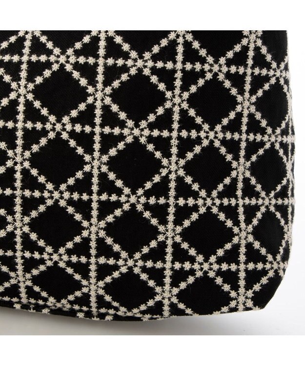 UNBILLION カシュカシュ cachecache / WEB限定刺繍2本手トートバッグ ブラック