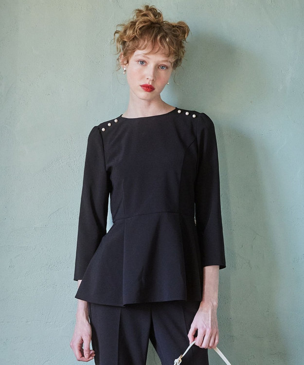 TOCCA 【消臭・撥水・洗える】FLY FREELY ブラウス ブラック系