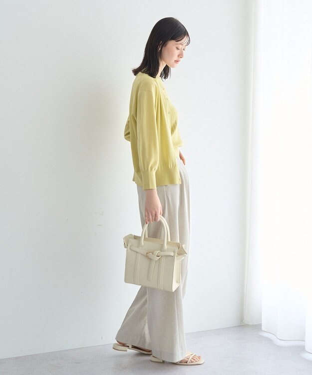 YECCA VECCA 【マシンウォッシャブル】カーディガン Yellow