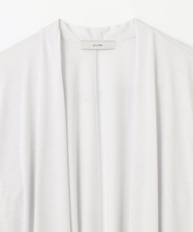 ANY 【接触冷感/UVケア/吸水速乾】長袖シアーカーディガン アイスグレー