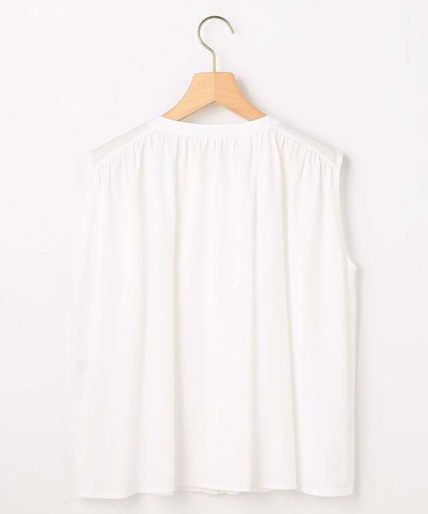 組曲 【先行予約・WEB限定】トリコットジャージー ギャザー カットソー ホワイト系