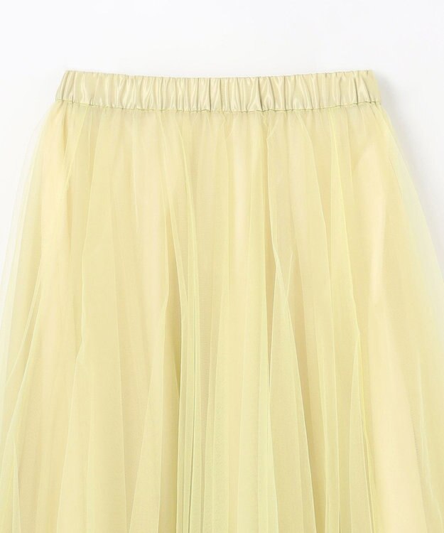 NAVE 【Nave・洗える】チュールフレアースカート イエロー系