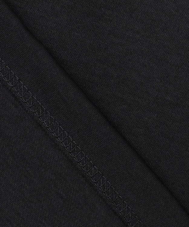 ICB 【洗える】シンプルジャージー クロップドTシャツ ブラック系