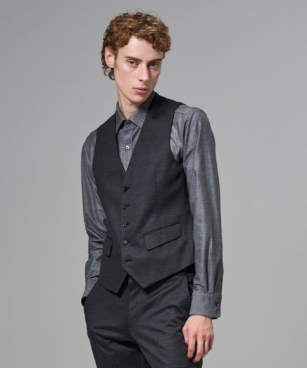 JOSEPH HOMME スプリングウールジャージー   ジレ グレー系