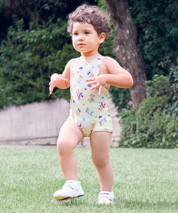 MIKI HOUSE HOT BISCUITS 【ミキハウス】【80-90cm】ミキハウスベア グレコ水着