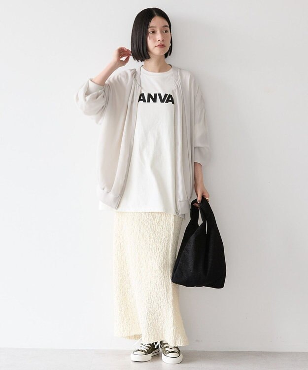 AMERICAN HOLIC ＣＡＮＶＡＳロゴカットプルオーバー Off White