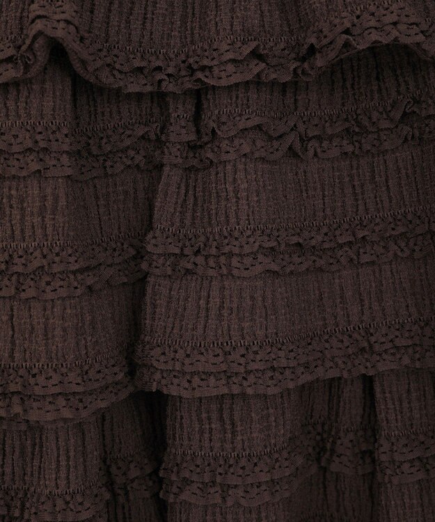 earth music&ecology 【2WAY】フリフリミニスカート Brown