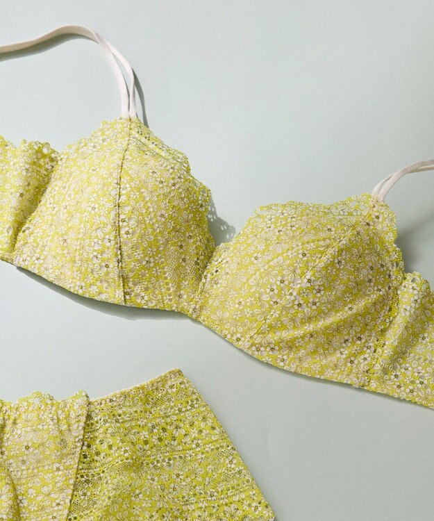 une nana cool 【リニューアル】364ブラ レース MADE WITH LIBERTY FABRIC ライトベージュ