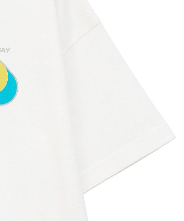 AMERICAN HOLIC 配色ロゴプリントTシャツ Off White