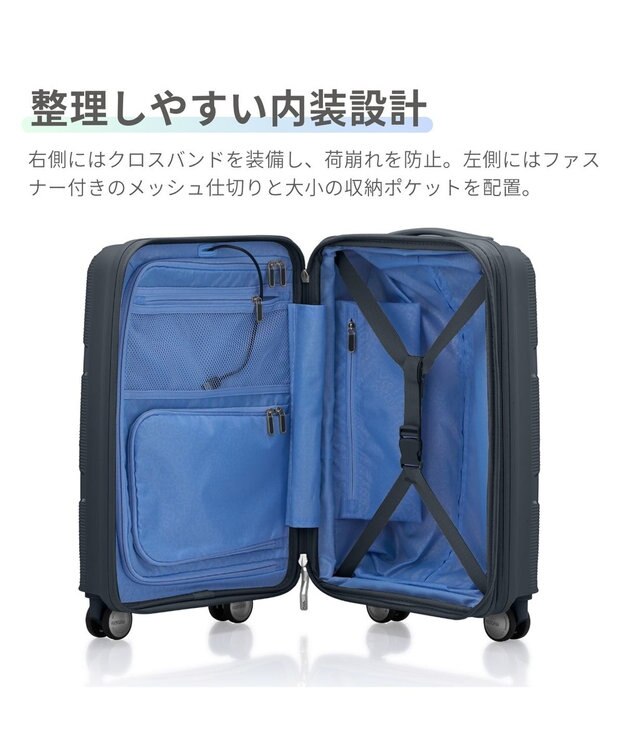 Samsonite アメリカンツーリスター スーツケース 35L(/42L)  インスタゴン スピナー55 INSTAGON ダークグレー