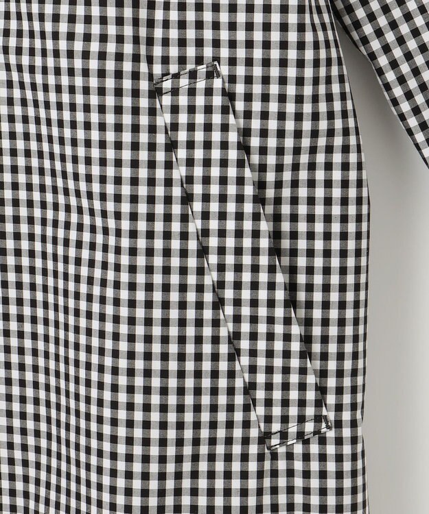 J.PRESS LADIES S 【洗える】 GIZAコットンギンガム ステンカラー コート ブラック系3