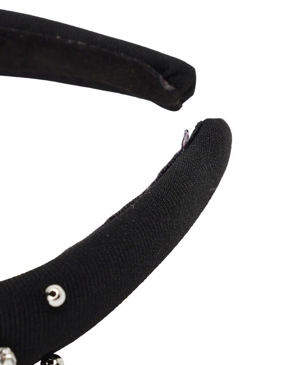 Maison de FLEUR ビジューカチューシャ Black