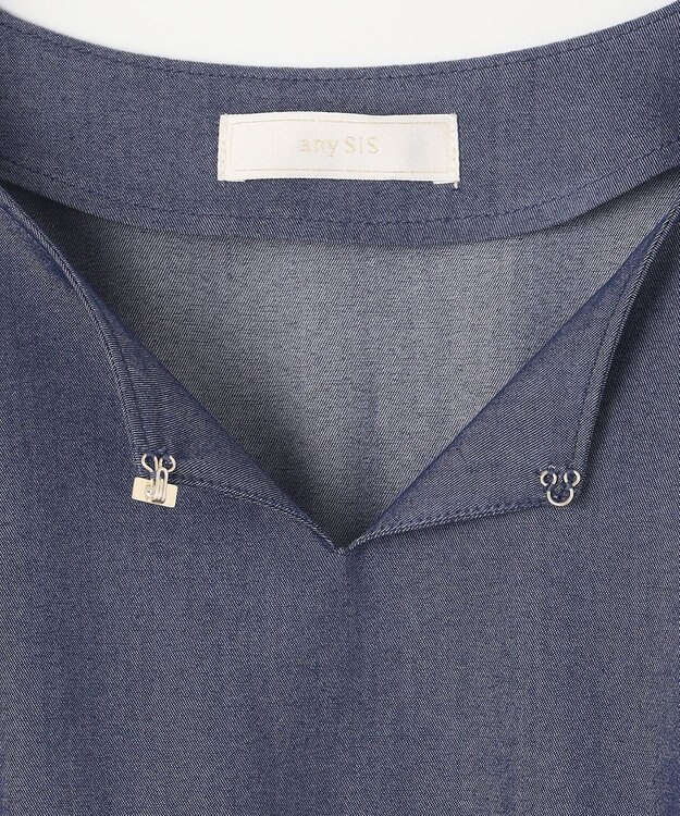 ANY SIS 【洗える】カジュアルレディ ワンピース シャンブレー