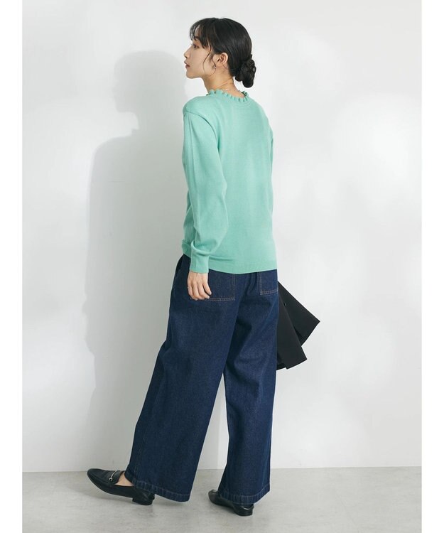 CRAFT STANDARD BOUTIQUE エリシャーリングニットプルオーバー Green