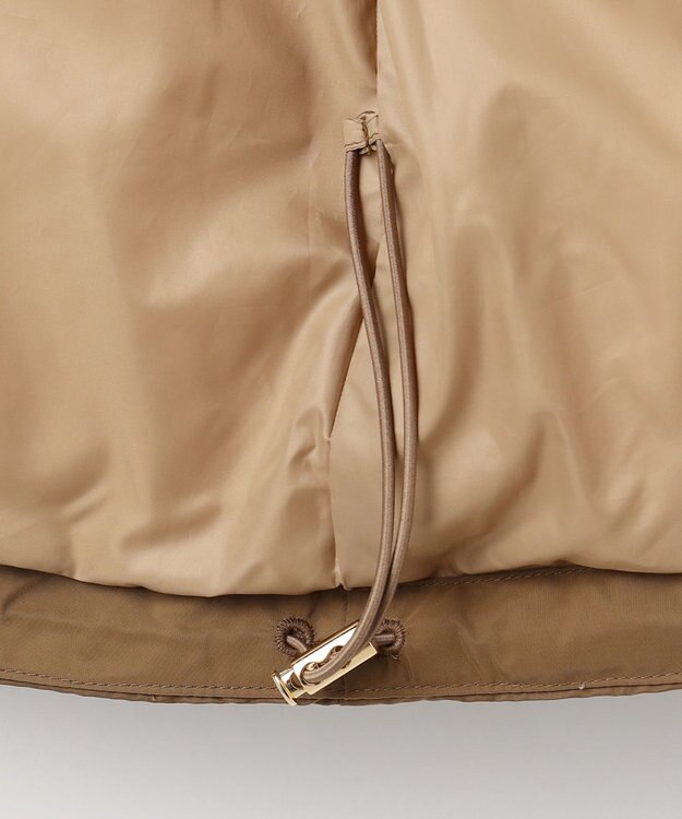 自由区 L 【17号サイズまで展開・カタログ掲載】マイクロタッサーダウンスタンドカラー コート キャメル