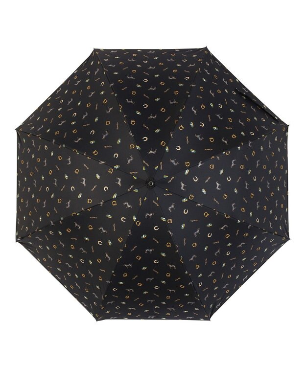 MOONBAT POLO RALPH LAUREN 晴雨兼用 長傘 馬具 ユニセックス ワイドサイズ 日傘 一級遮光 遮熱 UV ブラック