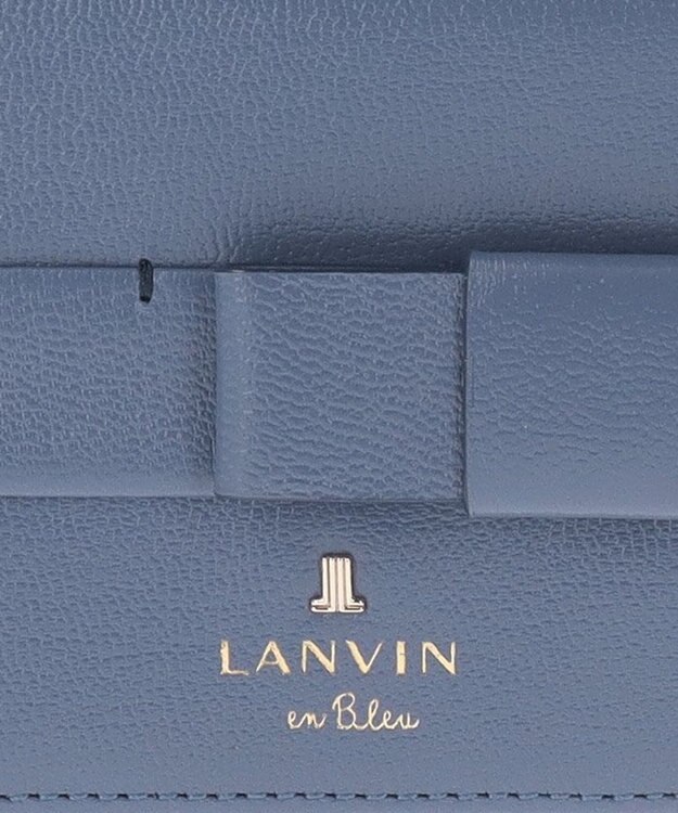 LANVIN en Bleu シャリテ 内BOX二つ折り財布 ブルー
