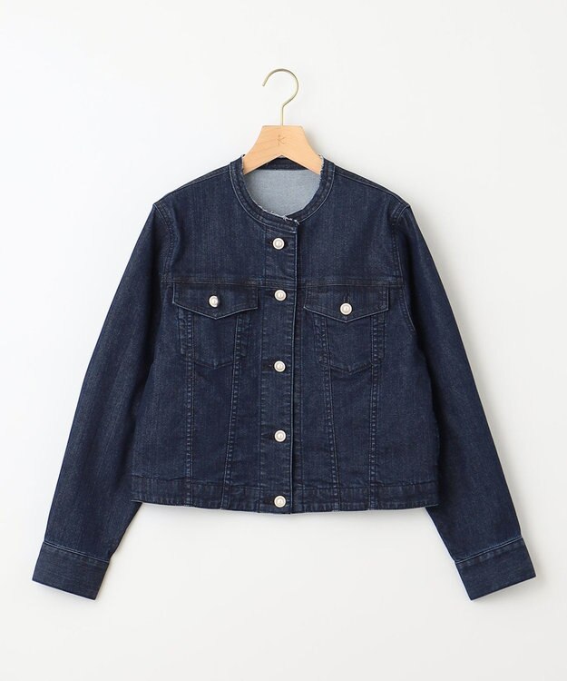 組曲 S 【23AW】パールボタンデニム ジャケット ネイビー系