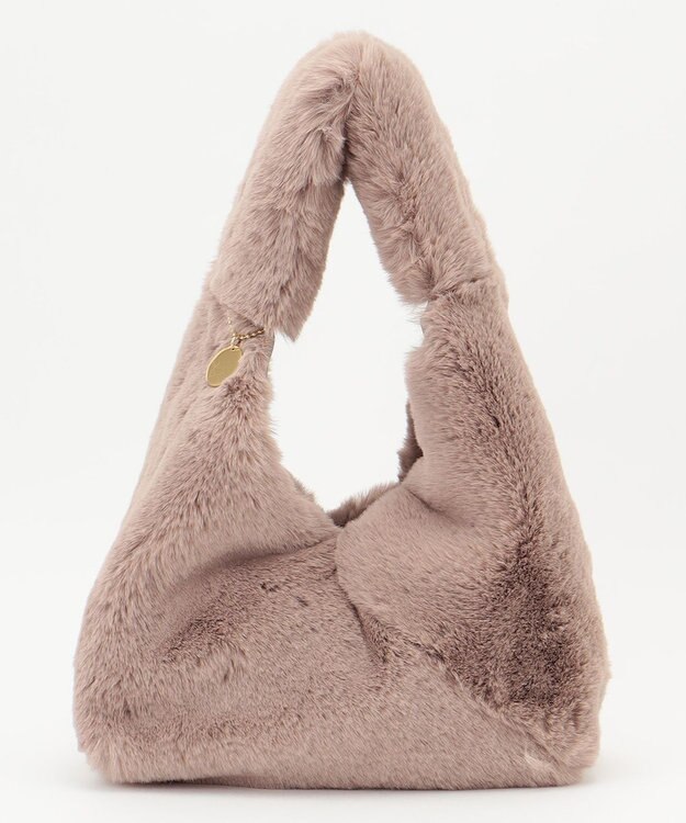 Feroux フェイクファーミニ バッグ ベージュ系