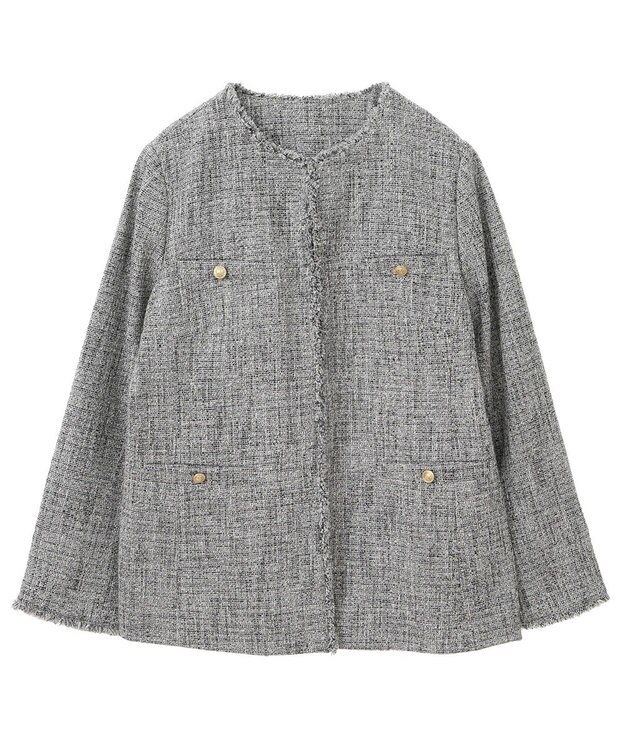 YECCA VECCA 金釦ツイードジャケット Mix