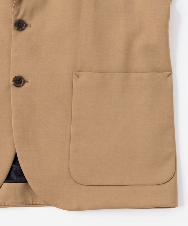 UNFILO MENS ウールライクテーラードジャケット ブラウン