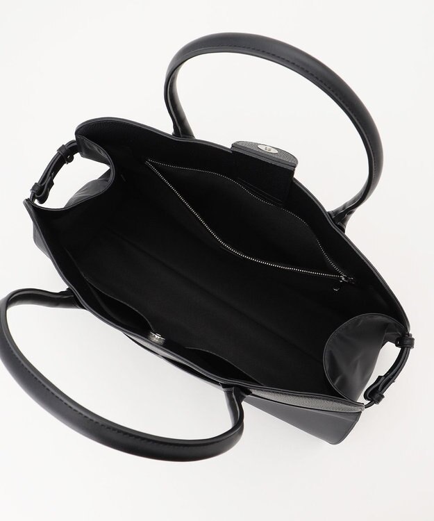 ICB 【A4サイズ収納可能】ナイロンボストントート チャコール系