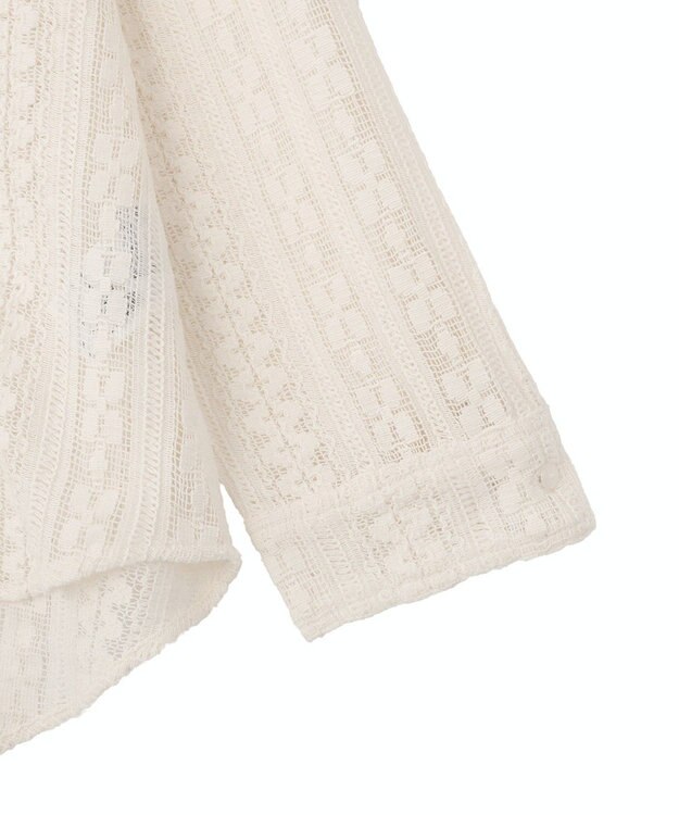 Green Parks 長袖レースシャツ Off White
