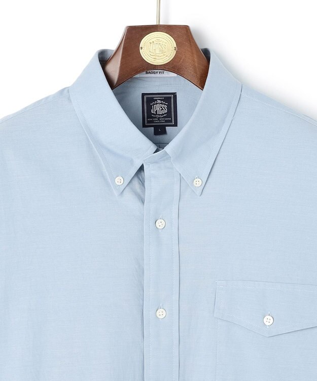 J.PRESS MEN 【J.PRESS ORIGINALS】【UNISEX】Cotton Dangary Shirt / B.D. / Baggy-Fit サックスブルー系