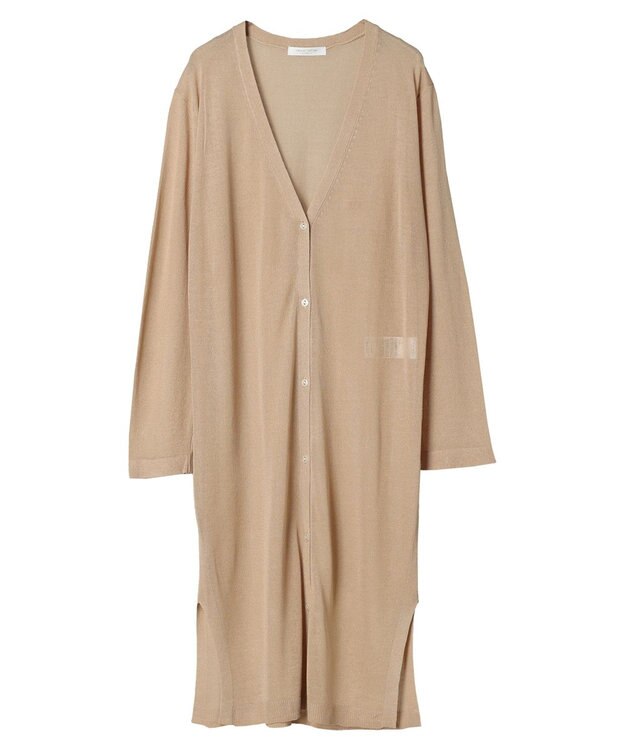 Green Parks 推しニット　ロング丈カーディガン Beige