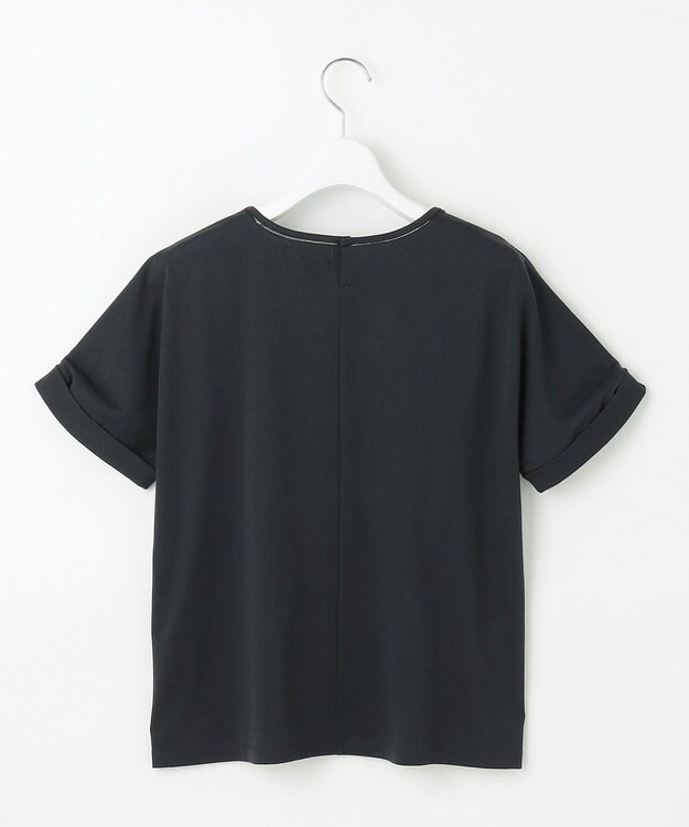 J.PRESS LADIES 【WEB限定カラーあり・洗える】コットンスムース ハシゴレース カットソー ネイビー系