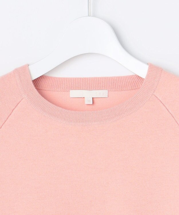 自由区 S 【カタログ掲載】スムージーラグランスリーブ ニット ライトピンク