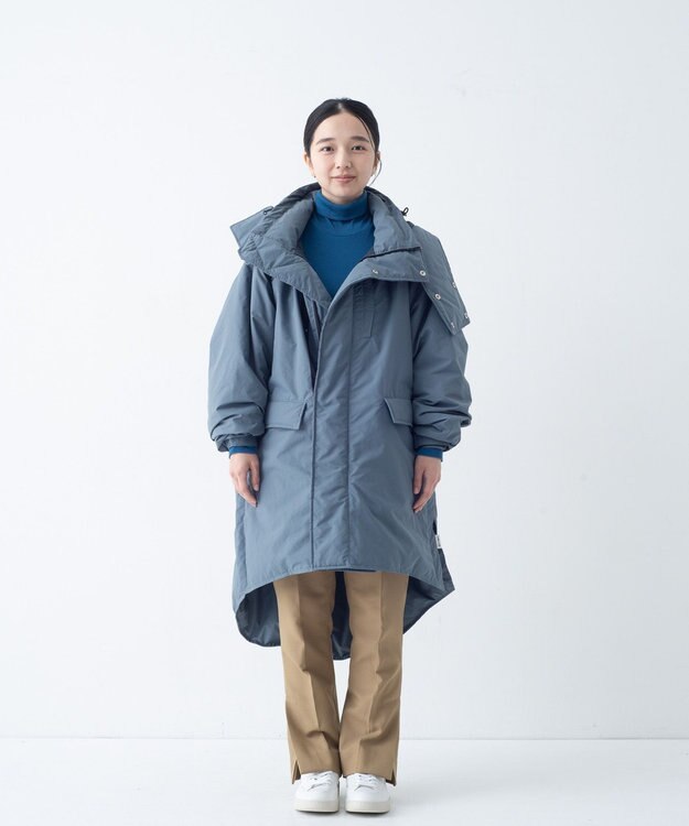 KWD 【日本製/高品質ダウン】DOWN MONSTER JACKETグリーンダウン ダウンモンスタージャケット ブルーグレー