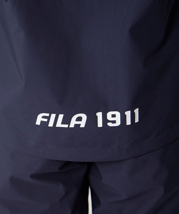 FILA GOLF／marie claire 【FILA GOLF】 収納袋付きレインウェア上下セット ネイビー