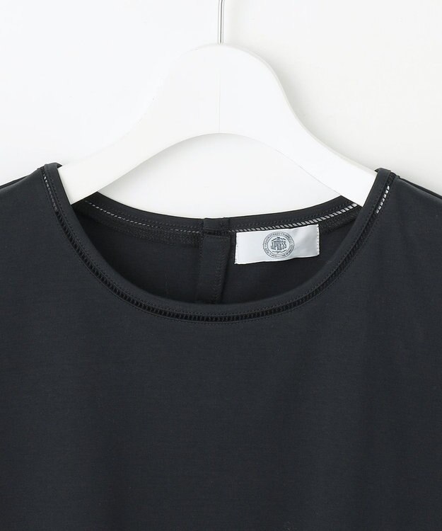 J.PRESS LADIES 【WEB限定カラーあり・洗える】コットンスムース ハシゴレース カットソー ネイビー系