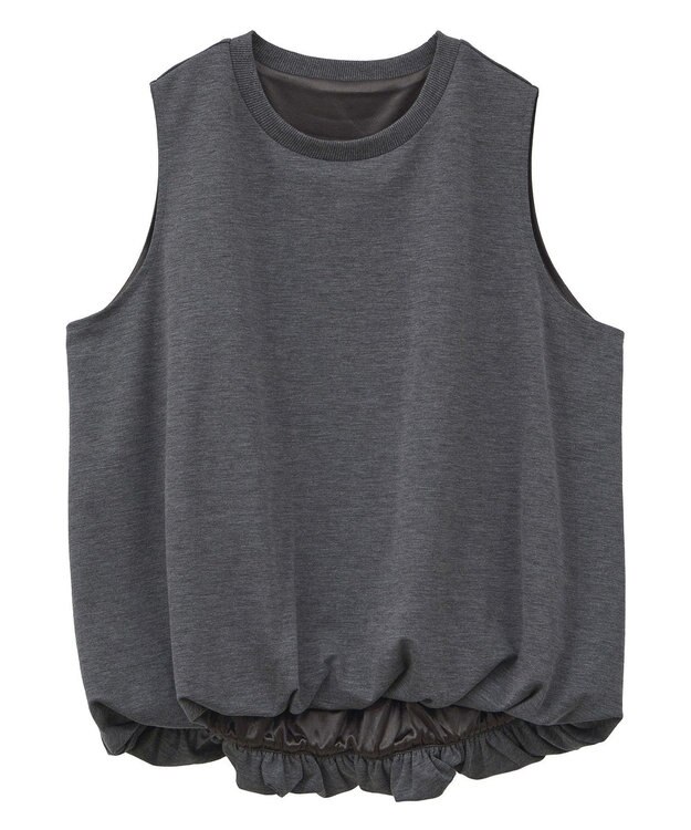 Green Parks ・Ｐｅｔｉｔ　Ｆｌｅｕｒ　バルーンノースリーブプルオ Charcoal Gray