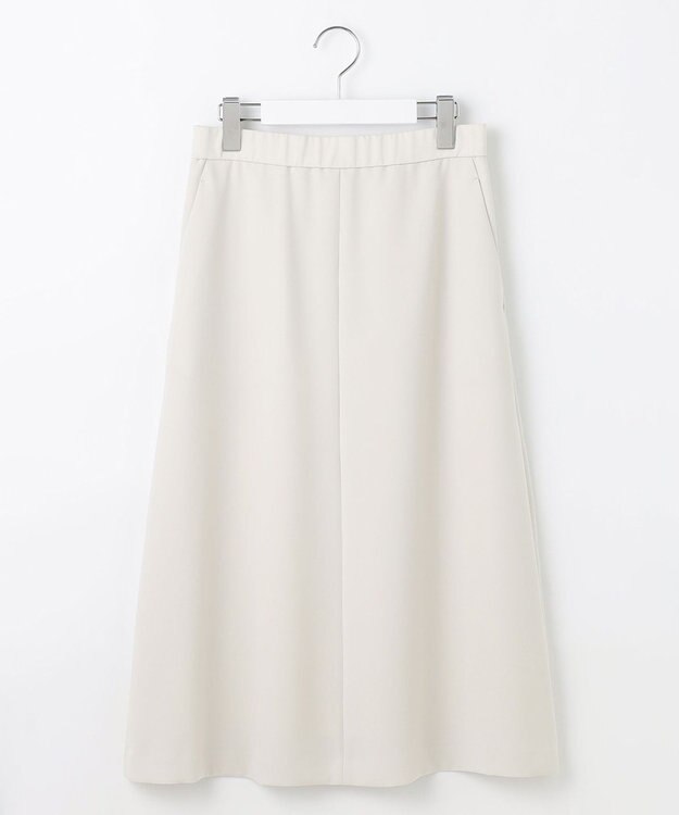 自由区 L 【19号サイズまで展開・セットアップ対応】トリアセダブルクロスフレア スカート ベージュ