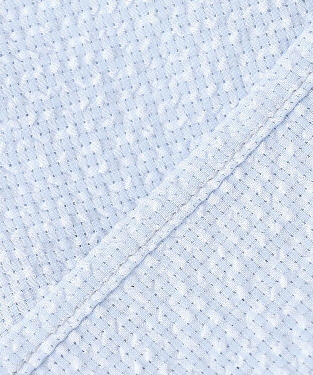 ANY SIS L 【洗える】カラミタンブラータック ブラウス サックス