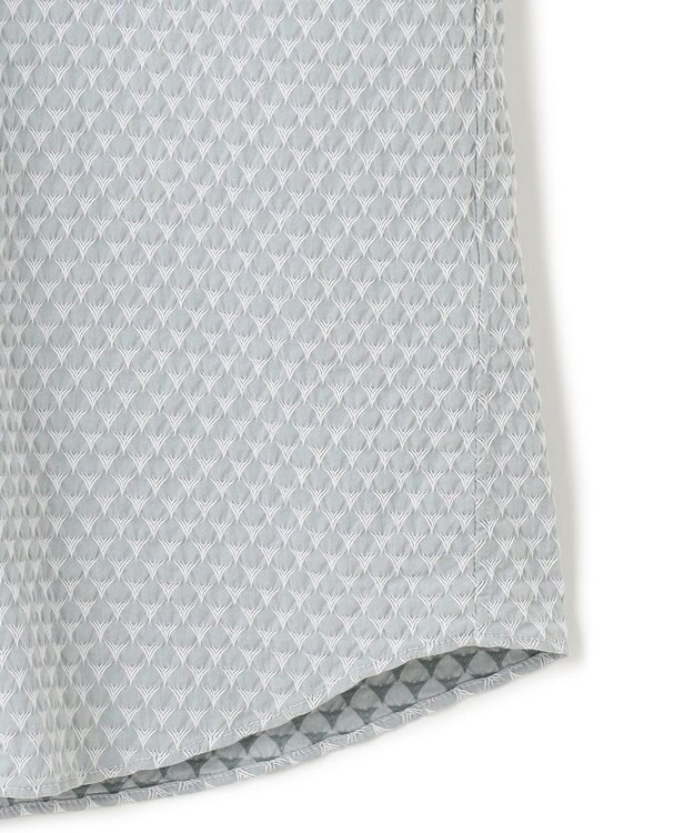 JOSEPH HOMME トライジャガードストレッチ   ウイングカラー半袖シャツ ピーコックグリーン系