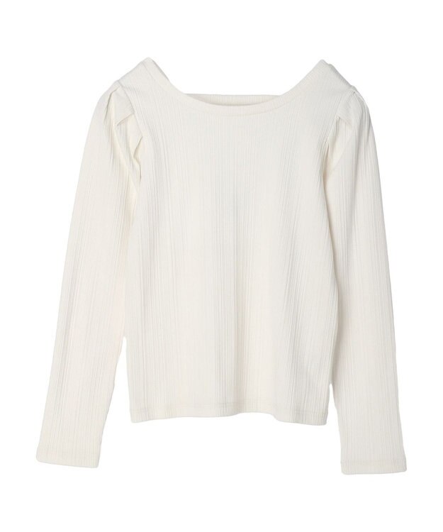 Green Parks 前後２ＷＡＹパワショルリブプルオーバー Ecru