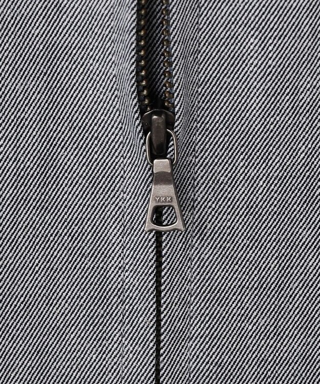 J.PRESS LADIES L TCリネン ドライツイル ノーカラー ブルゾン グレーシャンブレー系