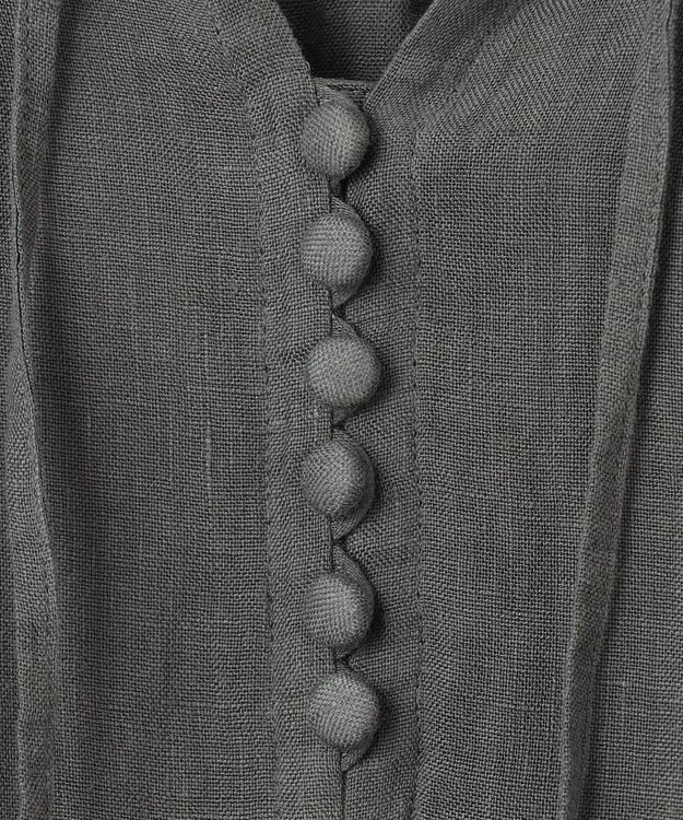 23区 【洗える】LIBECO カフタン ワンピース カーキ系