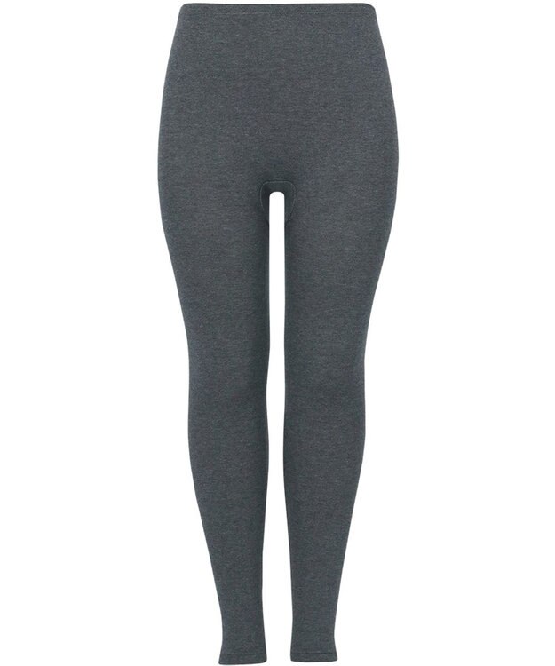 Wing あったかインナーボトム 綿混 裏起毛 厚手 よく伸びる素材 【ラクのびサーモ】 足首丈 秋 冬 ER6814 ウイング／ワコール ダークグレー