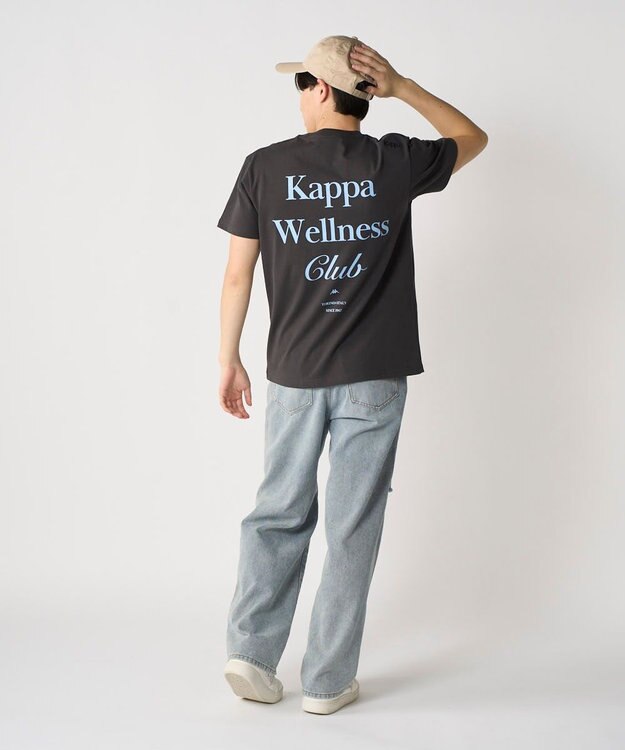 OP／FILA 【Kappa】ウェルネスクラブプリントTシャツ ブラック