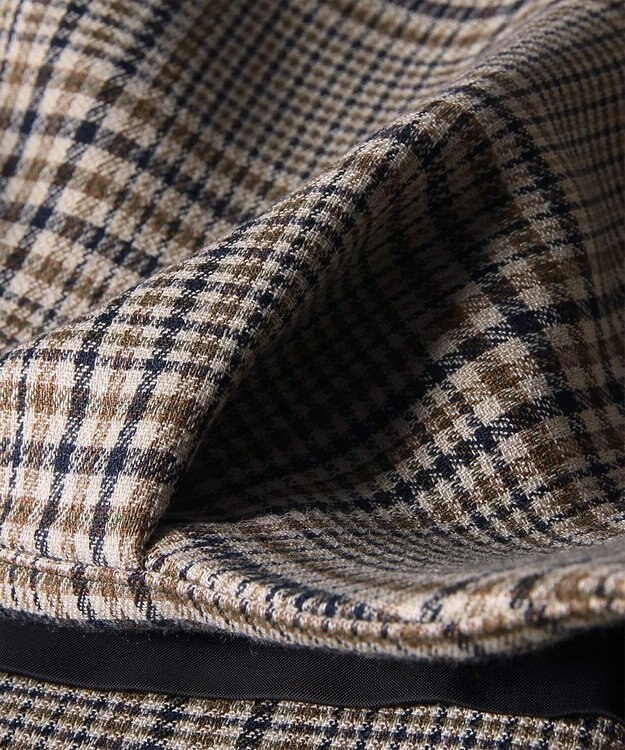 Paul Smith クラシックチェック ノーカラー ジャケット サンドブラウン