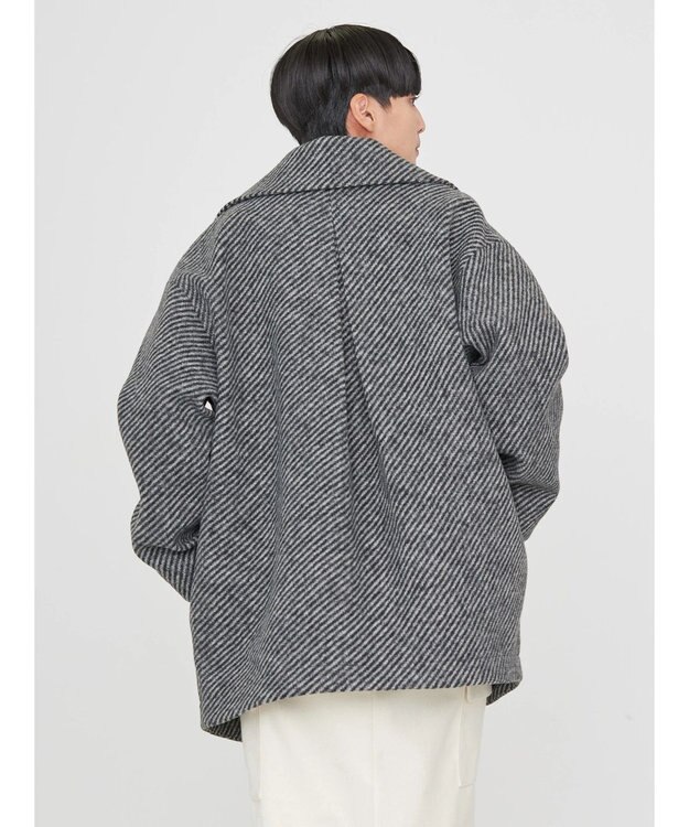 AMERICAN HOLIC ツイードライクコクーンミディコート Gray