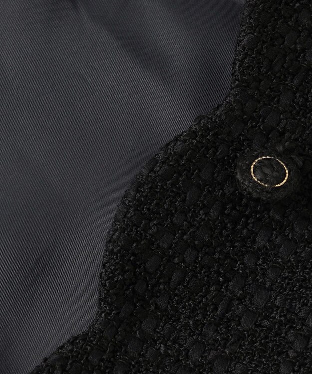 TOCCA 【消臭】BABY SCALLOP ツイードジャケット ブラック系