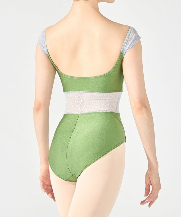 Chacott フレンチスリーブレオタード エバーグリーン