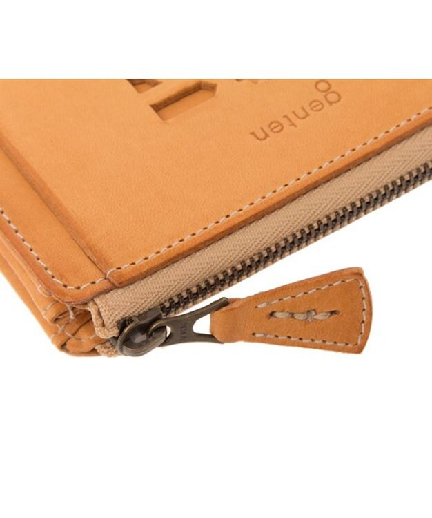 genten カットワーク マルチケース ヌメベージュ