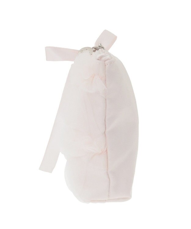 Maison de FLEUR チュールフリルポーチ Pink